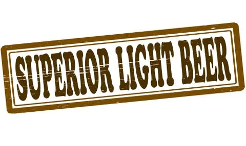 Superior light beer Stock Illustration