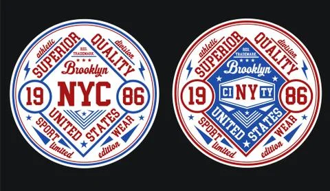 Superior NYC Brooklyn イラスト素材