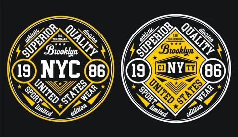 Superior NYC Brooklyn イラスト素材
