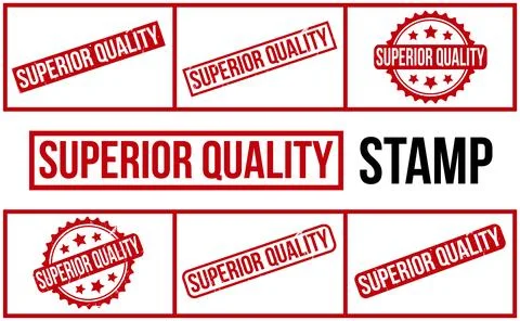 Superior Quality Rubber Stamp Set Vector Stock Illustration