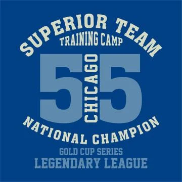 Superior team chicago Stock Illustration