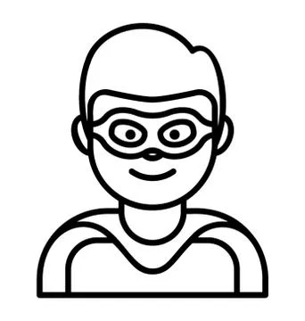Superman Avatar Vector Stock Illustration