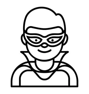 Superman Avatar Vector Stock Illustration