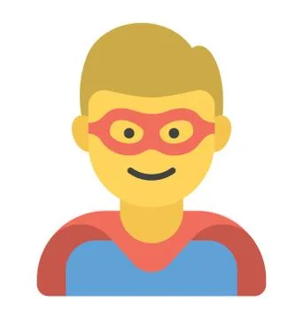 Superman Avatar Vector Stock Illustration