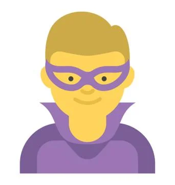 Superman Avatar Vector Stock Illustration