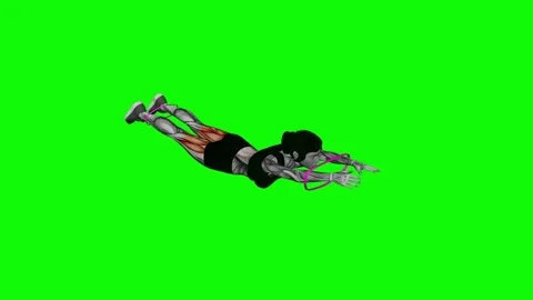 The Superman exercise with the leg extension with a rubberband for thigh muscle Stock Footage 265667876