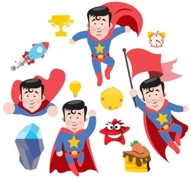 Superman Stock Illustration