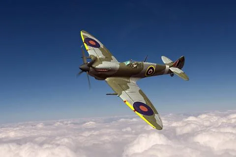 Supermarine Spitfire Stock Illustration