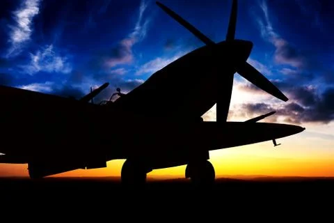 Supermarine Spitfire Stock Illustration