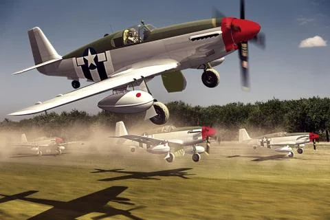 Supermarine Spitfire Stock Illustration