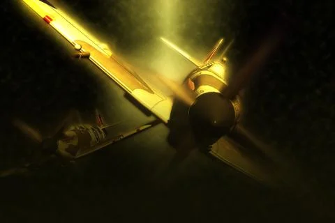 Supermarine Spitfire Stock Illustration