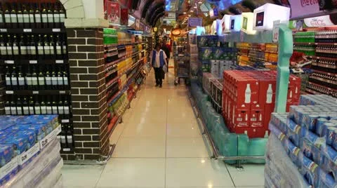 Supermarket 9 Stockbeeldmateriaal 11204659