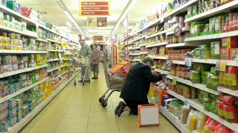 Supermarket B Stock Footage 380447