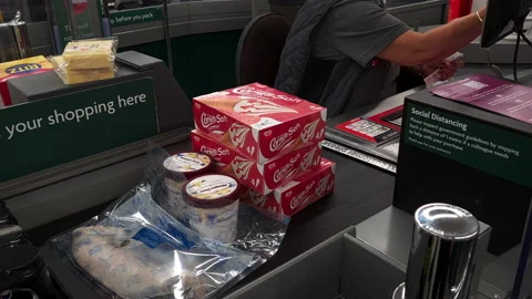 Supermarket check out. Stock Footage 211326699