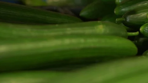 Supermarket cucumbers 01 Video stock 74441861