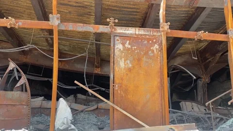 Supermarket fire which was completely destroyed in UAE Vidéo 277026115