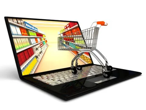 Supermarket Stock Illustration