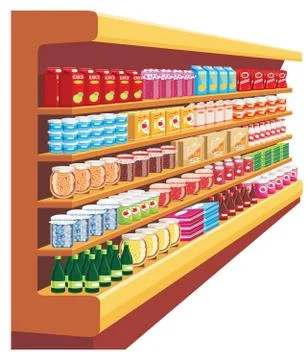 Supermarket. Stock Illustration
