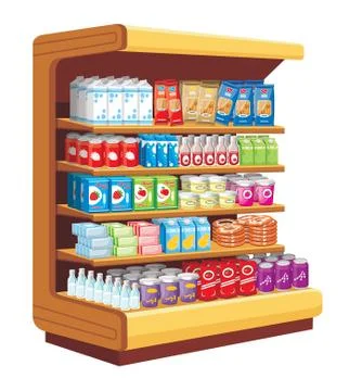 Supermarket. Stock Illustration