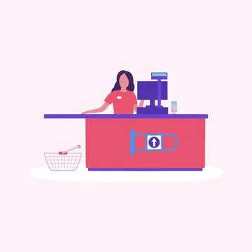 Supermarket Stock Illustration