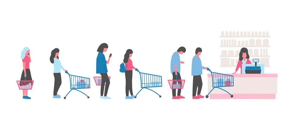 Supermarket Stockillustratie