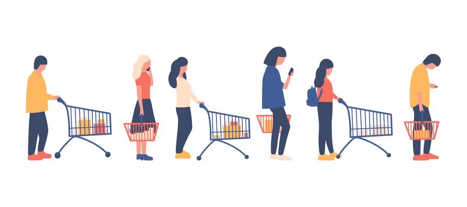 Supermarket Stock Illustration