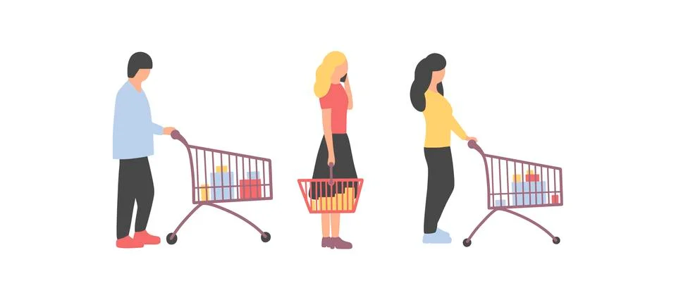 Supermarket Stock Illustration