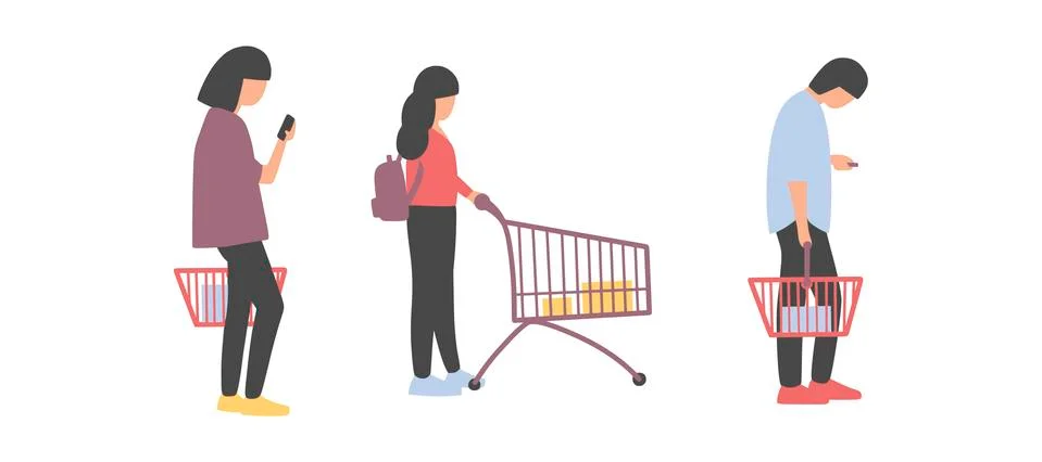 Supermarket Stock Illustration