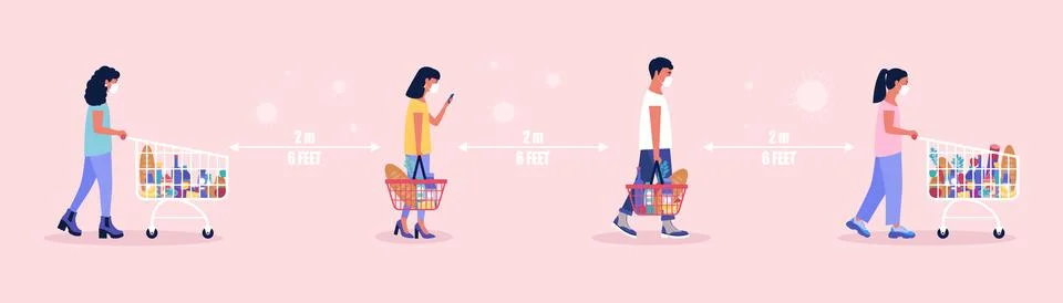 Supermarket Stock Illustration