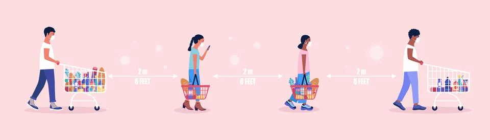 Supermarket Stock Illustration