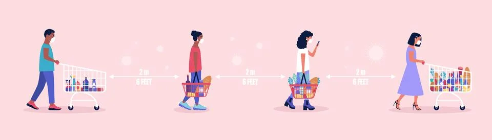 Supermarket Stock Illustration