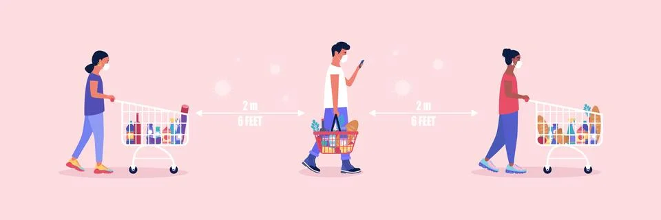 Supermarket Stock Illustration