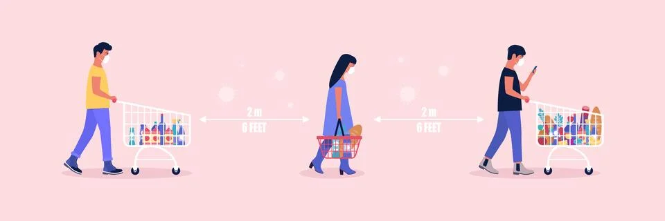 Supermarket Stock Illustration