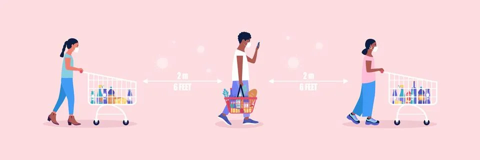 Supermarket Stock Illustration