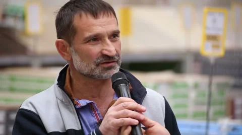 SuperMarket, interview close up Stock Footage 66485604