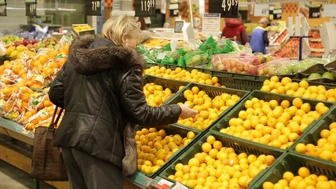 Supermarket in Moscow Video stock 90329997