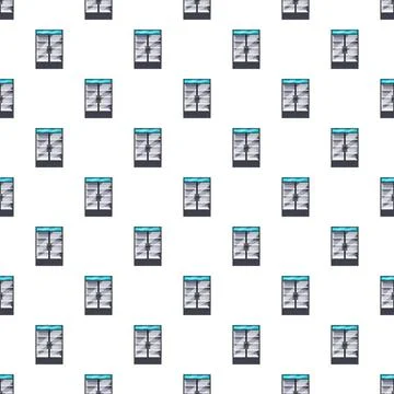 Supermarket refrigerators pattern creating seamless texture background Stock Illustration
