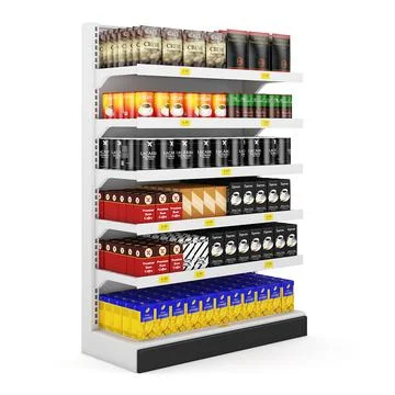 Supermarket Shelf 01 3D Model