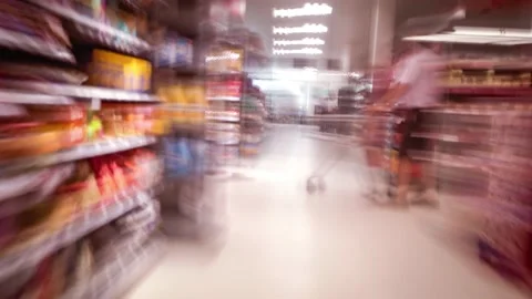 Supermarket Time lapse Stock-Footage 160555599
