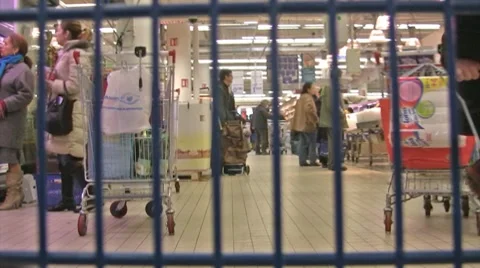 Supermarket timelapse Stock Footage 8509432