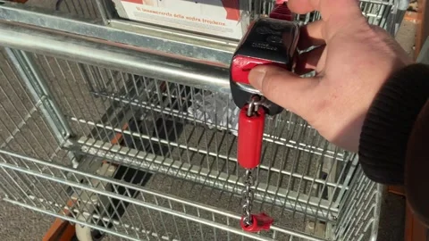Supermarket trolley Stock Footage 235987597