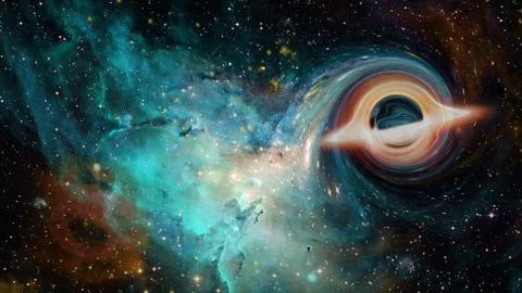 Supermassive black hole. Elements of this image furnished by NASA Stock Photos