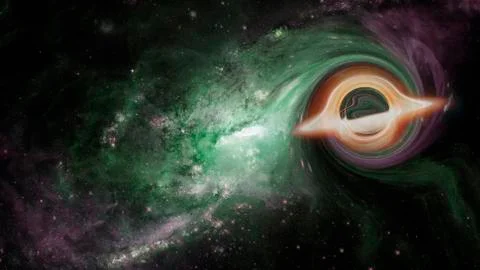 Supermassive black hole. Elements of this image furnished by NASA Stock Photos