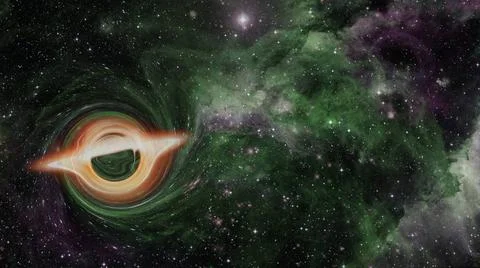Supermassive black hole. Elements of this image furnished by NASA Supermas... Foto stock