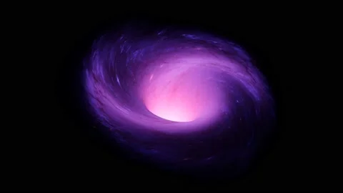 Supermassive black hole rotation Loop 4K Rotating black hole Stock Footage 145842733