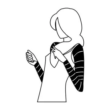 Supermodel avatar woman vector design Stock Illustration
