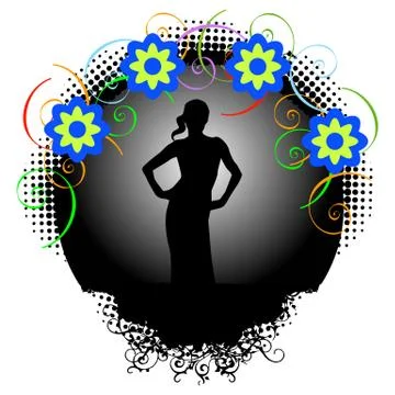 Supermodel Stock Illustration