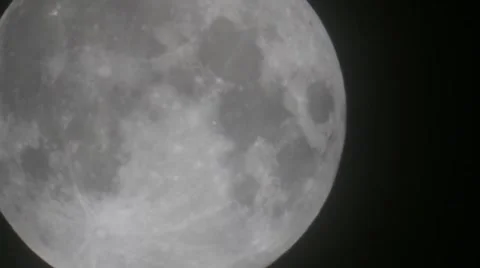 Supermoon and clouds over Florida Video stock 55258279