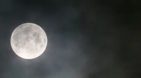 Supermoon and clouds over Florida 库存影片 55258373