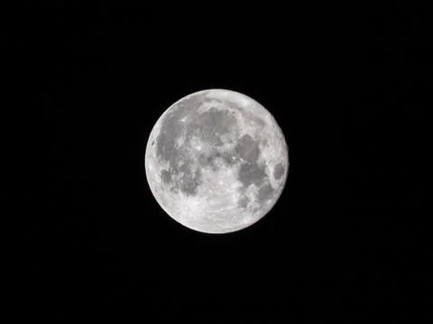 Supermoon, full moon in perigee Stock Photos